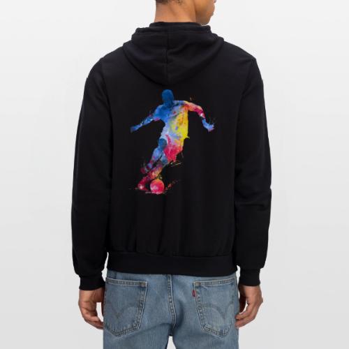 Soccer: Splash Kick - Unisex Full Zip Hoodie
