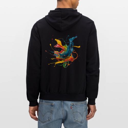 Chromatic Flow - Unisex Full Zip Hoodie
