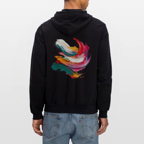 Colorful brushstrokes - Unisex Full Zip Hoodie