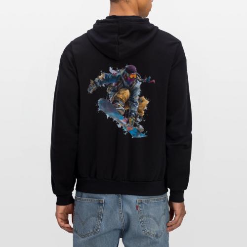 Snowboarding: Splash of Speed - Unisex Full Zip Hoodie