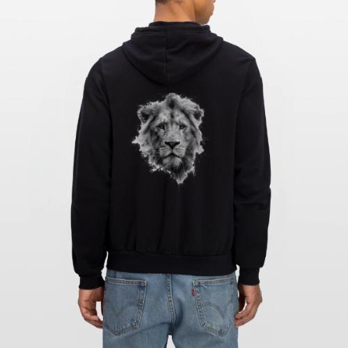 Lion: Monochrome King - Unisex Full Zip Hoodie