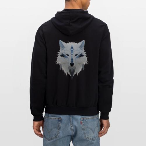 Ivory Grace Wolf - Unisex Full Zip Hoodie