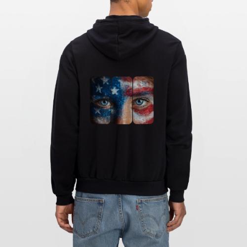USA: Stars in Her Eyes - Unisex Full Zip Hoodie