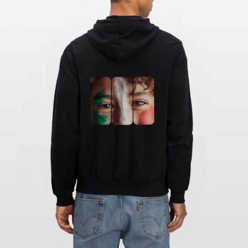Mexico: Three Stripes of Pride - Unisex Full Zip Hoodie