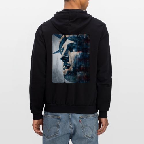 USA: Urban Liberty Triptych - Unisex Full Zip Hoodie