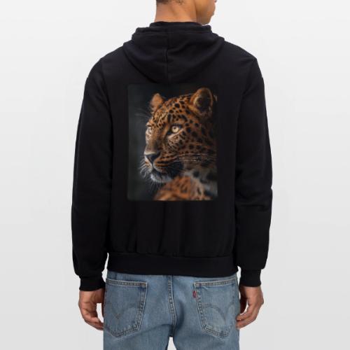 Amur Leopard Face Wildlife Design - Unisex Full Zip Hoodie
