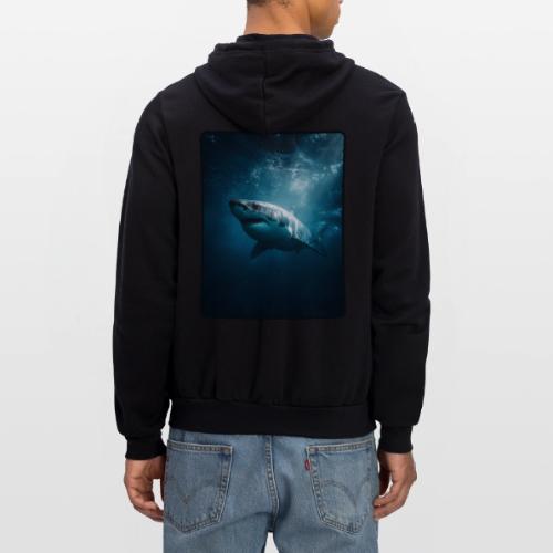Great White Shark Ocean Design - Unisex Full Zip Hoodie
