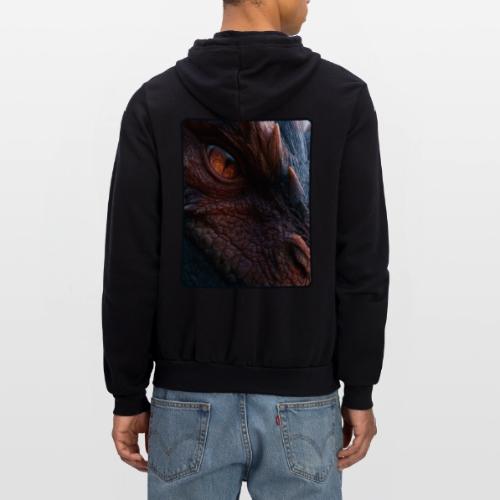 Fierce Ancient Dragon Portrait Design - Unisex Full Zip Hoodie