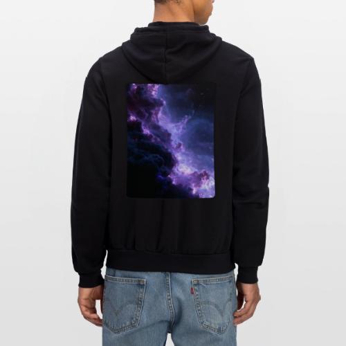 Purple Nebula Space Design - Unisex Full Zip Hoodie
