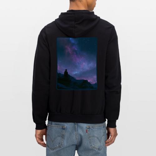 Stargazer Nebula Night Sky Art - Unisex Full Zip Hoodie