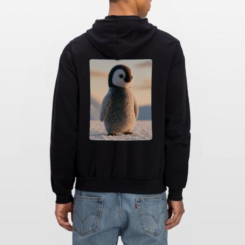 Cute Penguin Chick Sunrise Design - Unisex Full Zip Hoodie