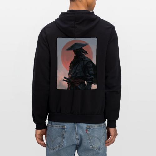 Ninja Warrior Under the Red Sun - Unisex Full Zip Hoodie