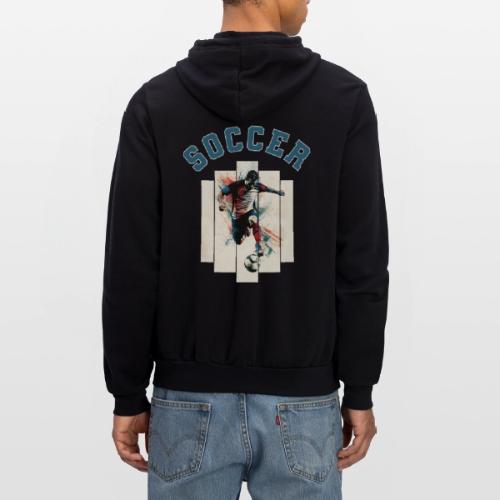 Soccer Vibes - Unisex Full Zip Hoodie