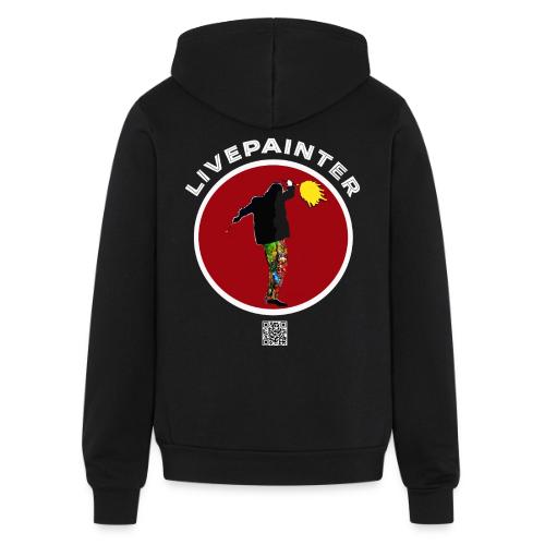 Live Painter Red Dot - Unisex Full Zip Hoodie