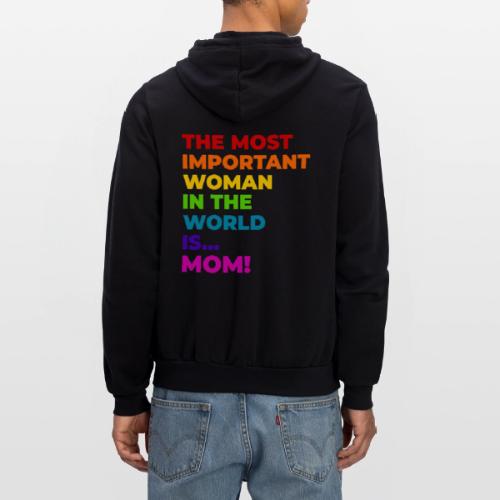 Mom: The Most Important Woman in the World - Unisex Full Zip Hoodie