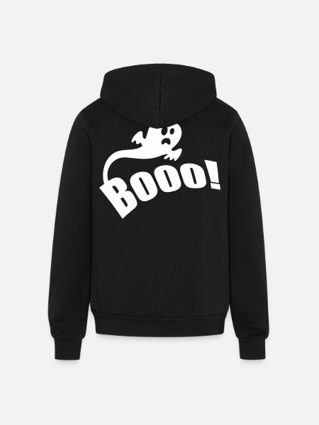 Boo - Unisex Full Zip Hoodie - black