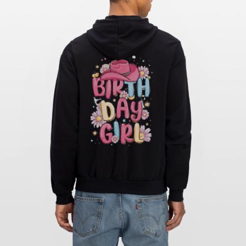 Birthday Collection - Cowgirl Birthday - Unisex Full Zip Hoodie