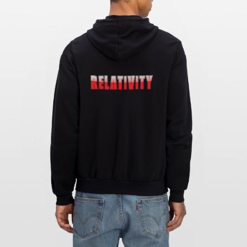 Relativity Science Typography Design - Unisex Full Zip Hoodie