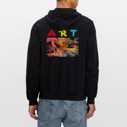 Chaotic Threads of Art - Unisex Full Zip Hoodie