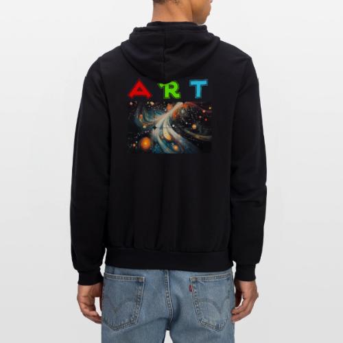 Swirls of Colorful Art - Unisex Full Zip Hoodie