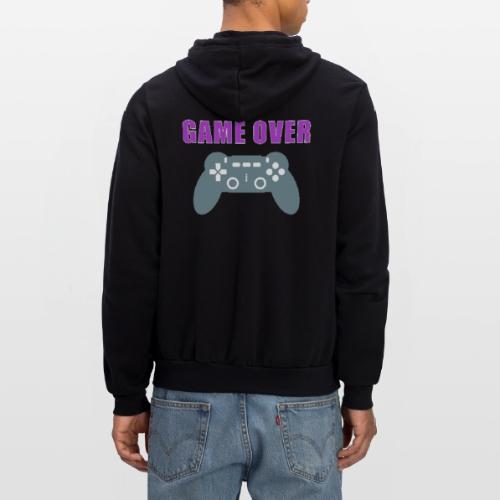 Game Over Gamer Controller Design - Unisex Full Zip Hoodie
