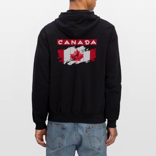 Canada, Inspired by the Canadian flag - Unisex Full Zip Hoodie
