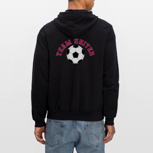 Team United Soccer Ball Sports Design - Unisex Full Zip Hoodie