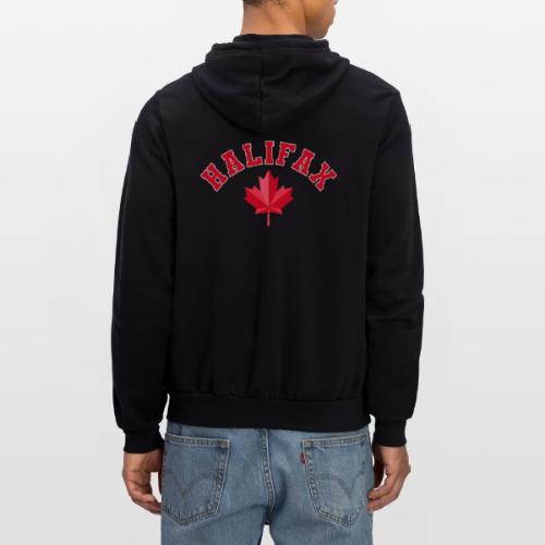 Halifax with maple leaf - Unisex Full Zip Hoodie
