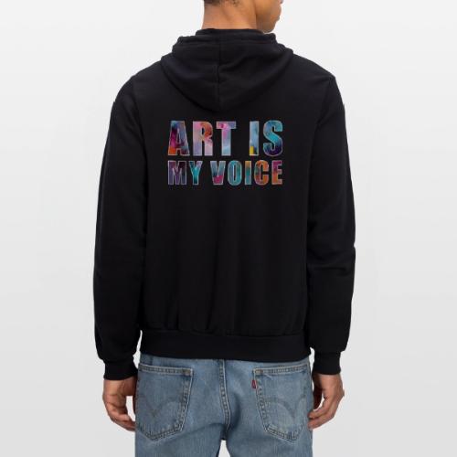 Art Is My Voice - Unisex Full Zip Hoodie