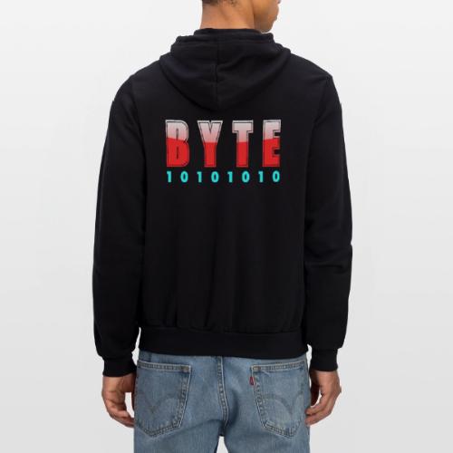 BYTE Binary Code Design - Unisex Full Zip Hoodie