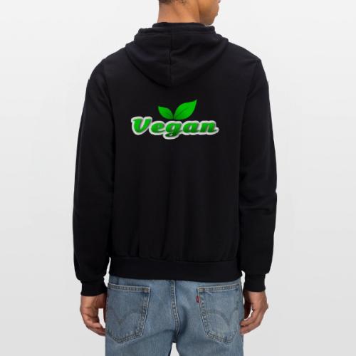 Pure Vegan Leaves - Unisex Full Zip Hoodie