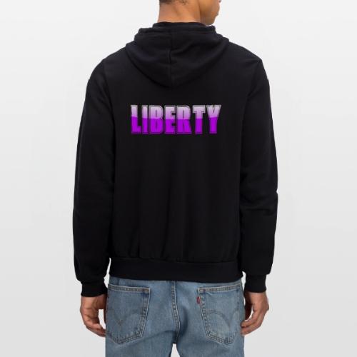 Liberty Typography Graphic Design - Unisex Full Zip Hoodie
