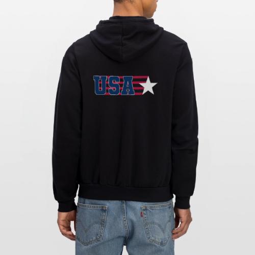 Star Stripe USA - Unisex Full Zip Hoodie