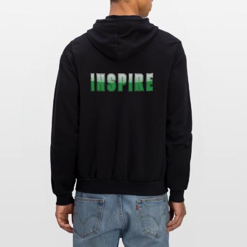 Inspire Word Art Design - Unisex Full Zip Hoodie