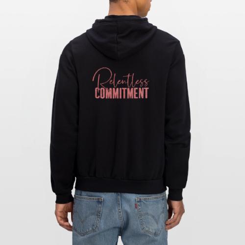 Relentless Commitment_03 - Unisex Full Zip Hoodie
