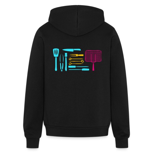 barbecue accessories colorful - Bella + Canvas Unisex Full Zip Hoodie