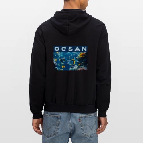 Ocean: Underwater Radiance - Unisex Full Zip Hoodie