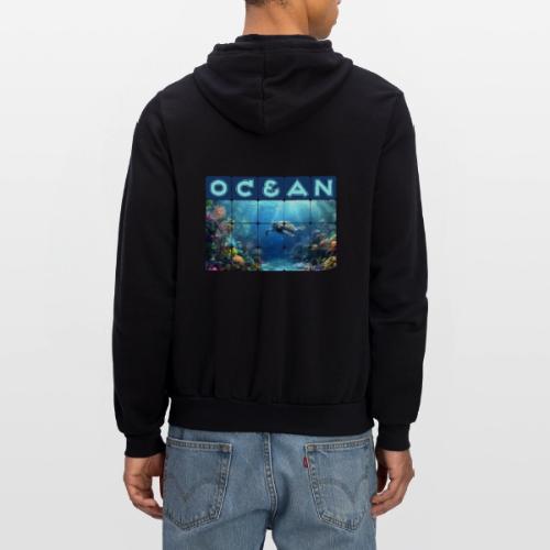 Ocean: Turtle Drift - Unisex Full Zip Hoodie
