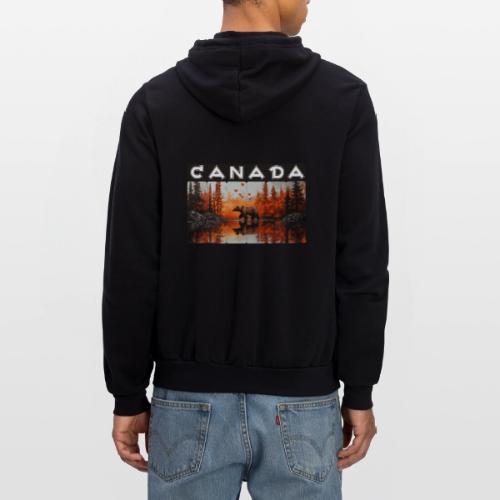 Canada Wilderness Art - Unisex Full Zip Hoodie
