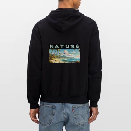 Nature: Sun-Kissed Shore - Unisex Full Zip Hoodie