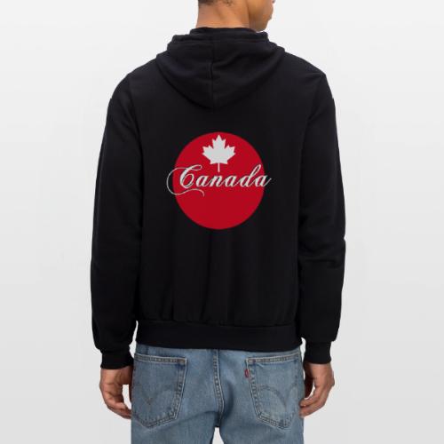 Canada in red and white - Unisex Full Zip Hoodie