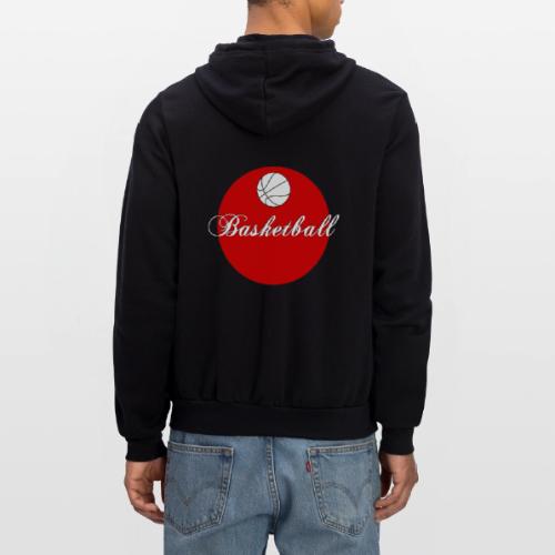 Basketball: Bold Hoops - Unisex Full Zip Hoodie