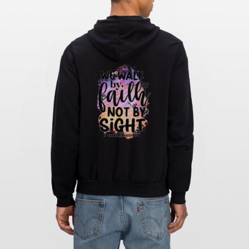 Harmony Collection - We Walk by Faith not by Sight - Unisex Full Zip Hoodie