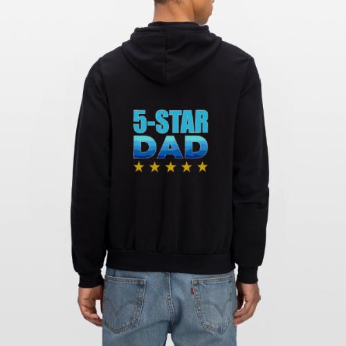 Five Stars Dad - Unisex Full Zip Hoodie
