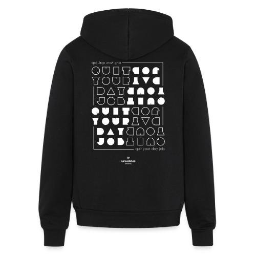 Quit upside white - Unisex Full Zip Hoodie
