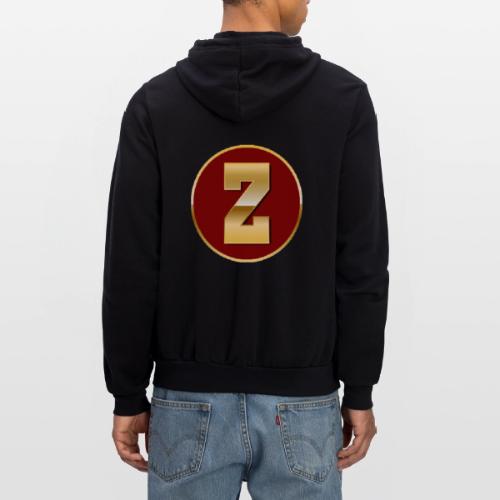 Letter Z – Capital Varsity Alphabet Monogram - Unisex Full Zip Hoodie