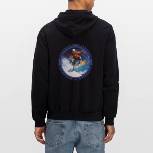 Snowboarding Rush - Unisex Full Zip Hoodie