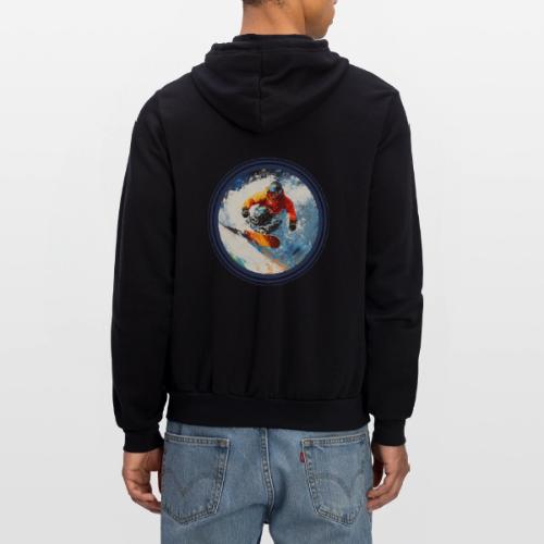 Snowboarding Rebel - Unisex Full Zip Hoodie