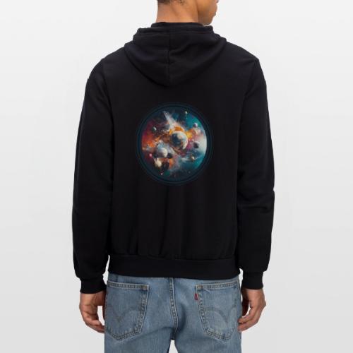 Planets in Acrylic Dreams - Unisex Full Zip Hoodie