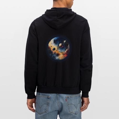 Chaotic Color Planets - Unisex Full Zip Hoodie
